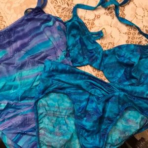 Blue Bathing Suit Duo